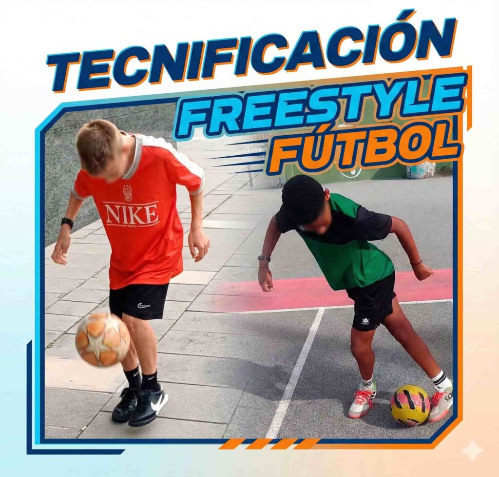 Clases individuales de tecnificación de fútbol en Barcelona. Niños practicando control de balón y técnica avanzada con el Método Jose Ferreras.