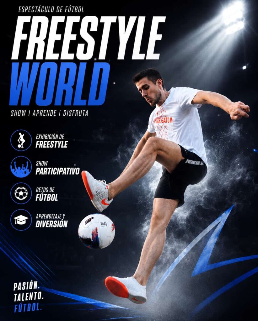 Espectáculo de freestyle fútbol para eventos Freestyle World