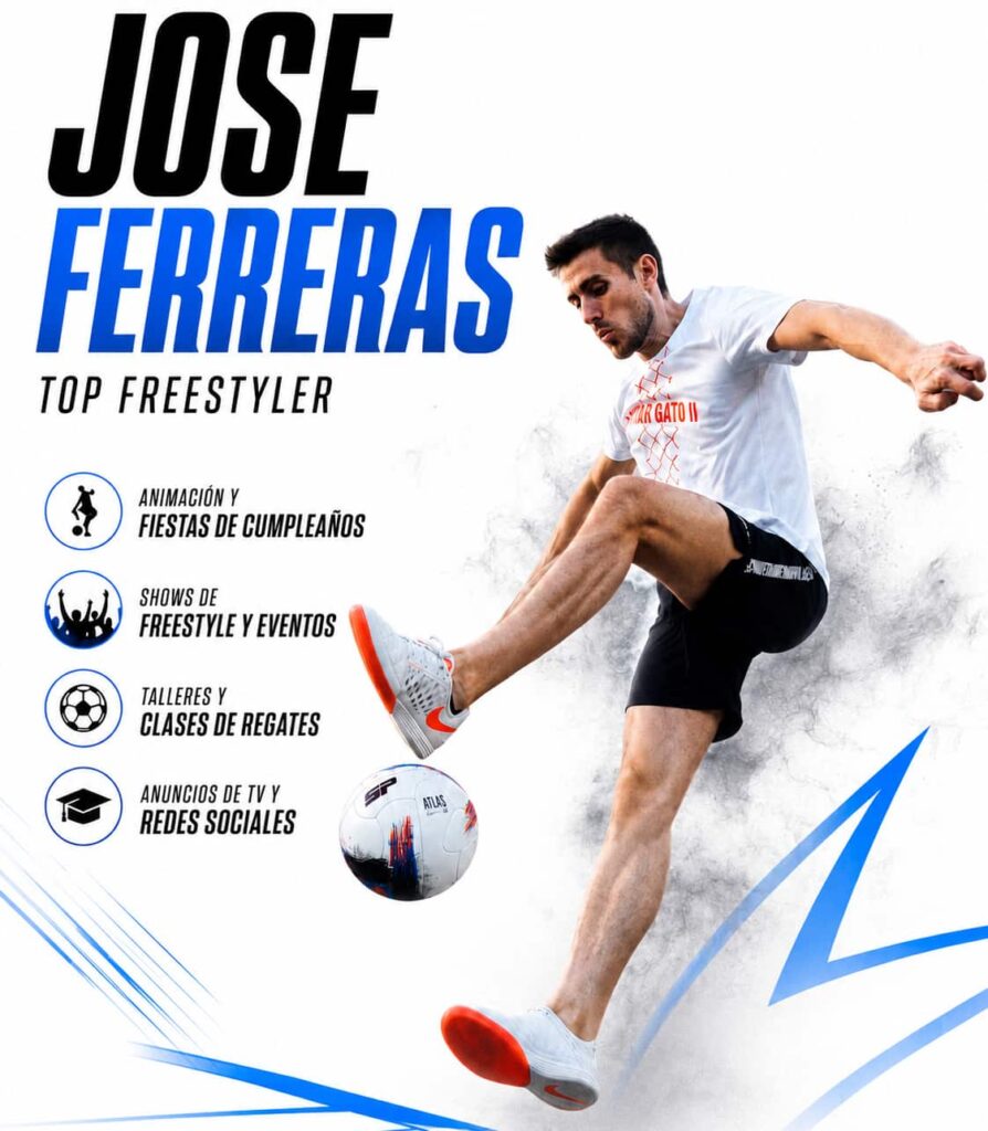Jose Ferreras freestyler de fútbol en Barcelona