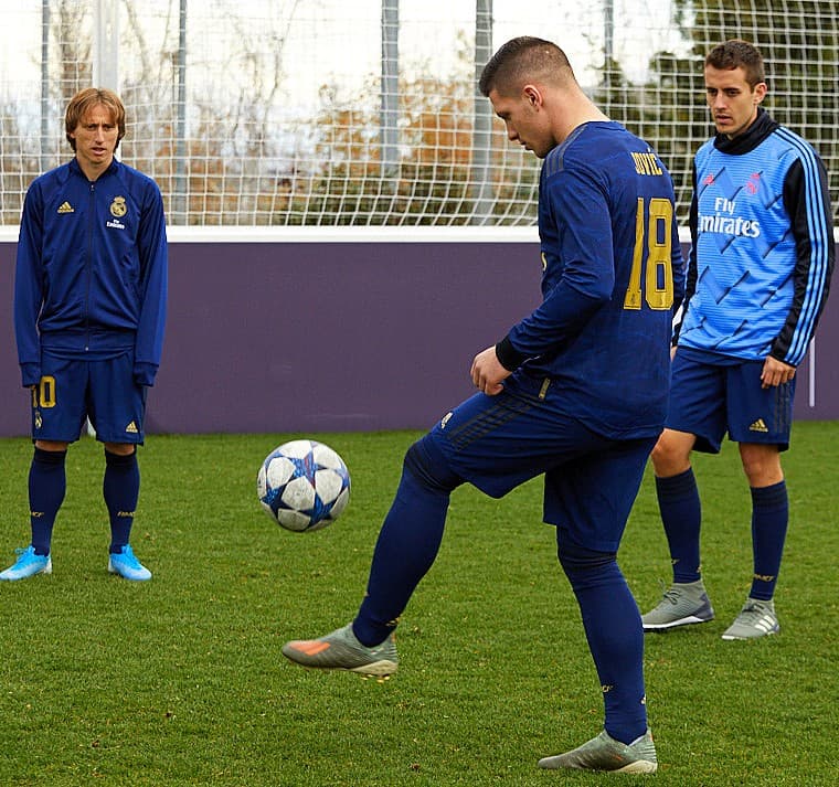 Rodaje de freestyle fútbol para Fifa Volta con Luka Modric y el freestyler Jose Ferreras.