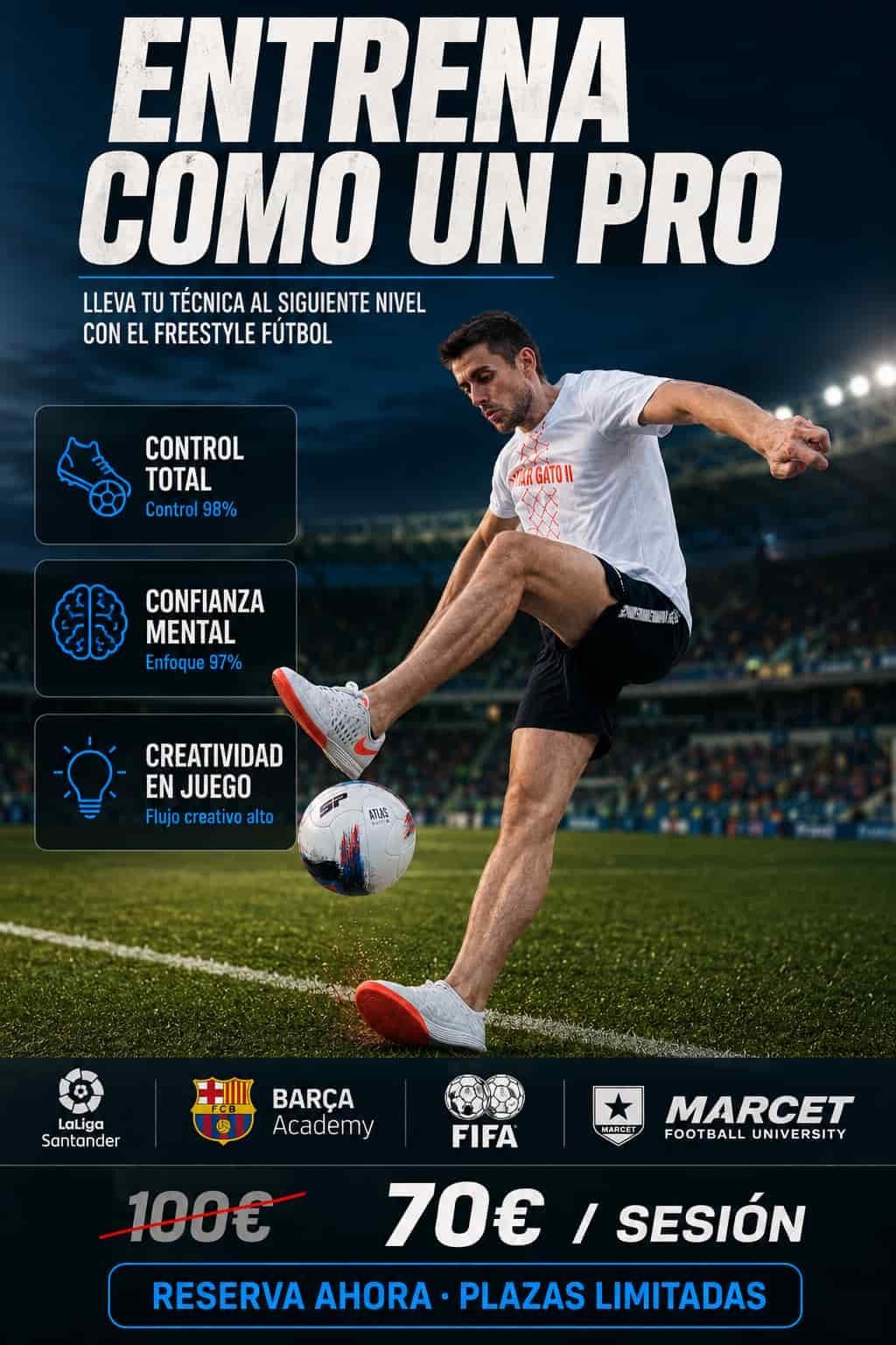 Clases de freestyle fútbol en Barcelona